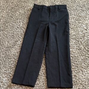 Classic Black Pinstripe Pants